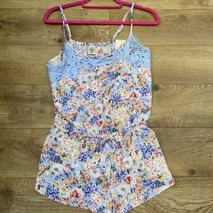 NWT In Bloom By Jonquil Floral Romper Sz M